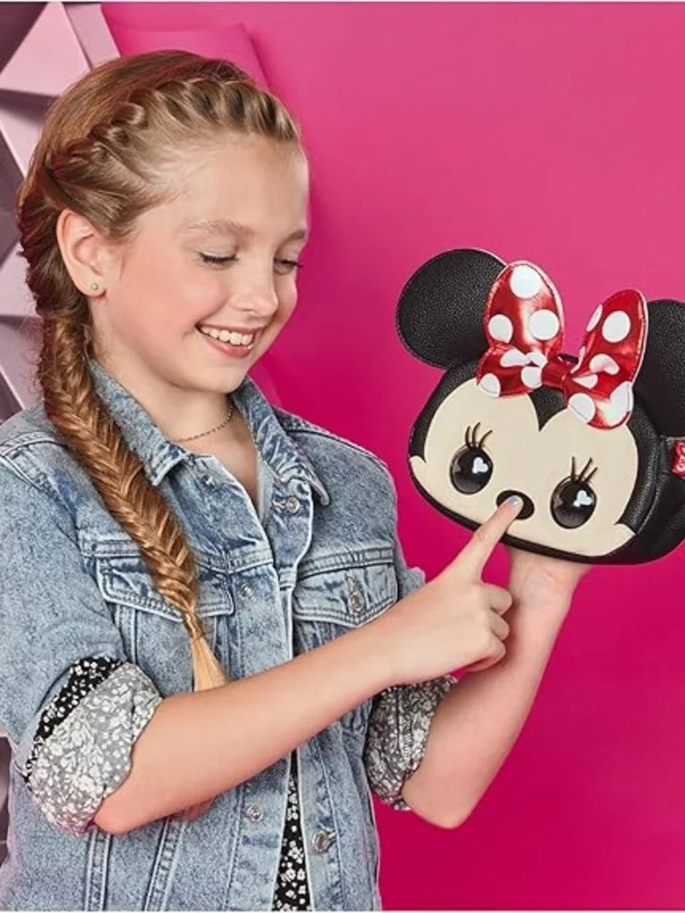 NEW Disney Minnie Mouse Purse Pets Interactive Toy Plush Shoulder Bag Crossbody